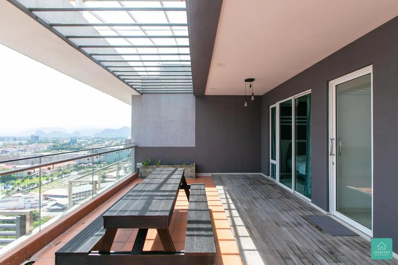 Jomstay Octagon Duplex Penthouse Ipoh Town 아파트호텔